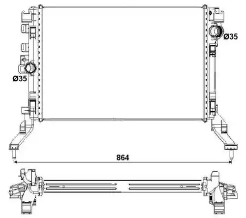 воден радиатор NRF 53027
