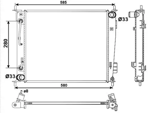 воден радиатор NRF 53058