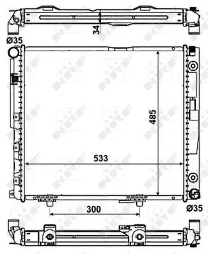 воден радиатор NRF 53785