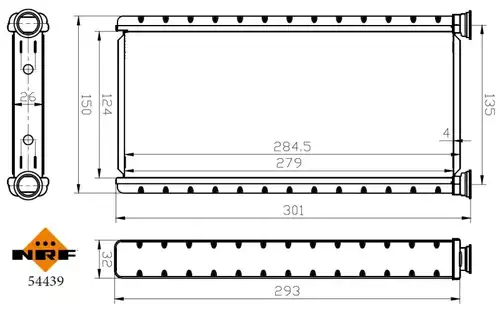 топлообменник, отопление на вътрешното пространство NRF 54439