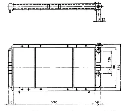 воден радиатор NRF 57323