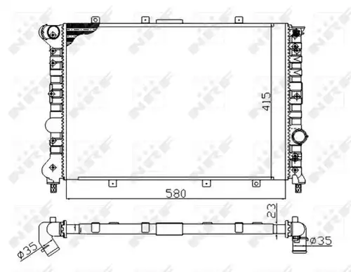 воден радиатор NRF 58202A