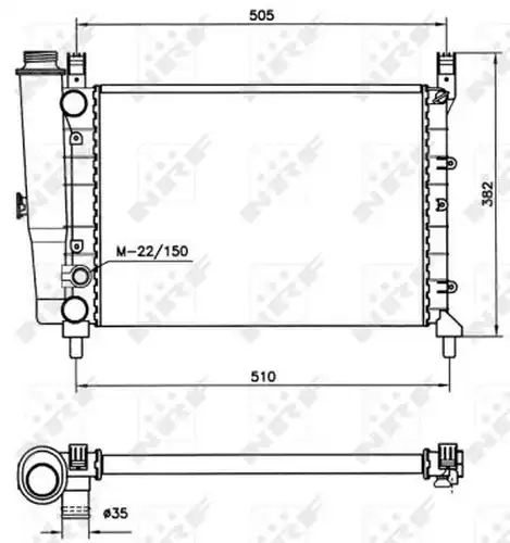 воден радиатор NRF 58705