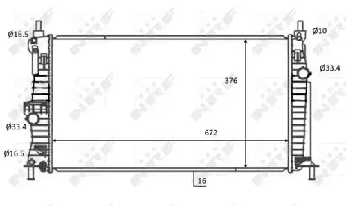 воден радиатор NRF 59068