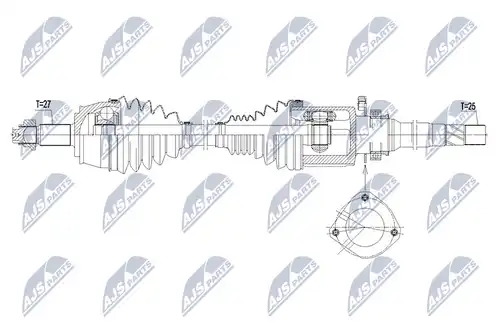 полуоска NTY NPW-CH-040