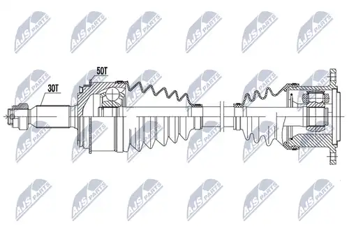 полуоска NTY NPW-MS-081