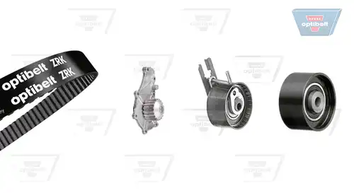 водна помпа+ к-кт ангренажен ремък OPTIBELT KT 1390W1
