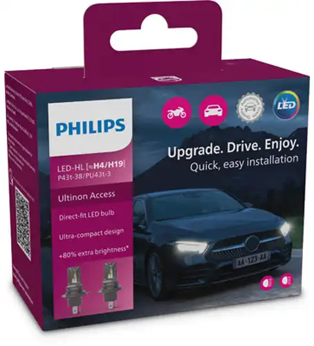 крушка с нагреваема жичка, фар за дълги светлини PHILIPS 11342U2500CX