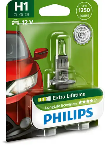 крушка с нагреваема жичка, фар за дълги светлини PHILIPS 12258LLECOB1