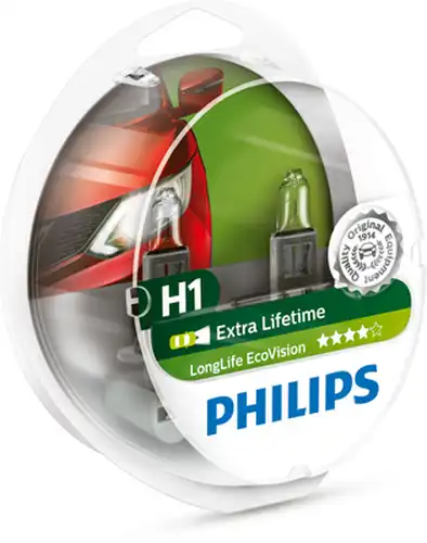 крушка с нагреваема жичка, фар за дълги светлини PHILIPS 12258LLECOS2