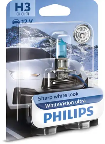 крушка с нагреваема жичка, фар за дълги светлини PHILIPS 12336WVUB1