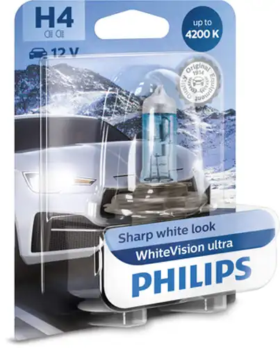 крушка с нагреваема жичка, фар за дълги светлини PHILIPS 12342WVUB1