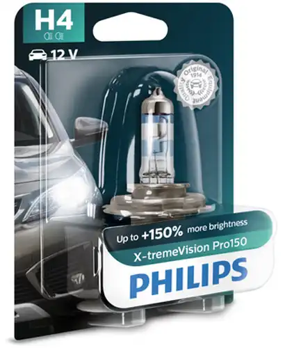крушка с нагреваема жичка, фар за дълги светлини PHILIPS 12342XVPB1