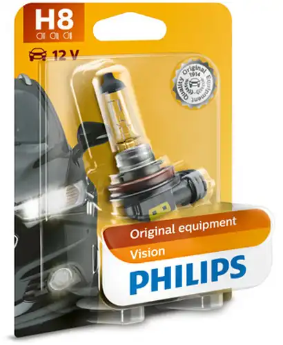 крушка с нагреваема жичка, фар за дълги светлини PHILIPS 12360B1