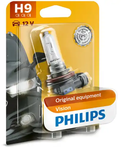 крушка с нагреваема жичка, фар за дълги светлини PHILIPS 12361B1