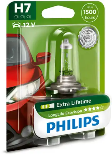 крушка с нагреваема жичка, фар за дълги светлини PHILIPS 12972LLECOB1