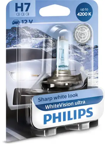 крушка с нагреваема жичка, фар за дълги светлини PHILIPS 12972WVUB1