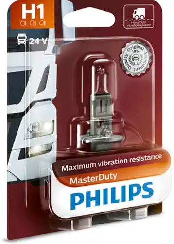 крушка с нагреваема жичка, фар за дълги светлини PHILIPS 13258MDB1
