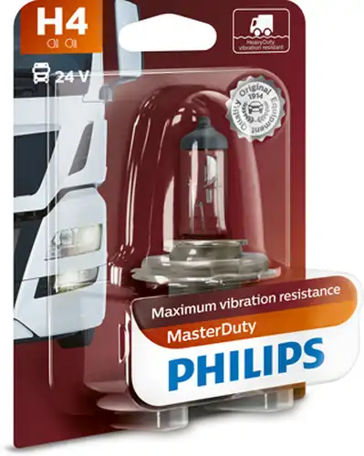 крушка с нагреваема жичка, фар за дълги светлини PHILIPS 13342MDB1