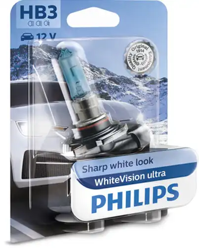 крушка с нагреваема жичка, фар за дълги светлини PHILIPS 9005WVUB1