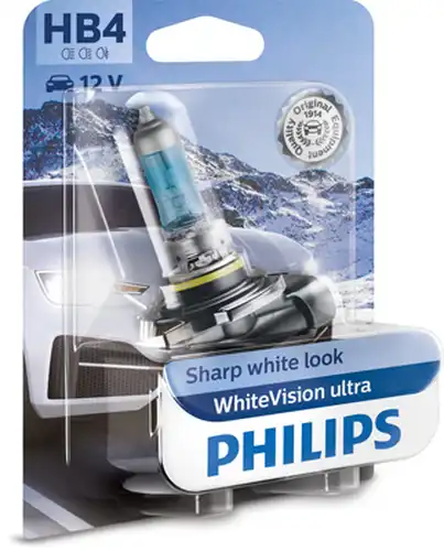 крушка с нагреваема жичка, фар за дълги светлини PHILIPS 9006WVUB1