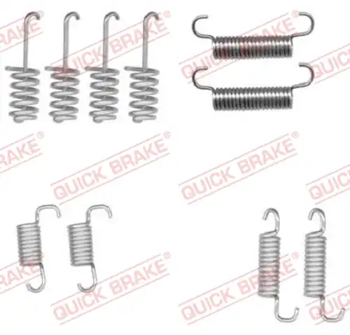 комплект принадлежности, челюсти за ръчна спирачка QUICK BRAKE 105-0004