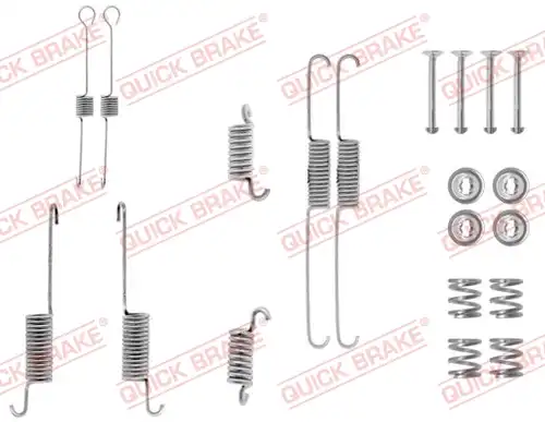 комплект принадлежности, спирани челюсти QUICK BRAKE 105-0615