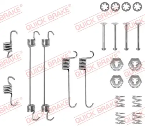 комплект принадлежности, спирани челюсти QUICK BRAKE 105-0650