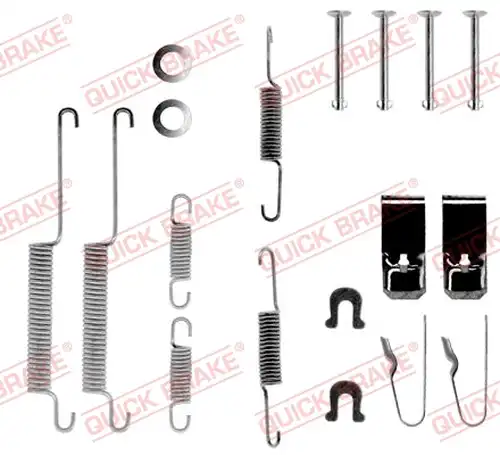 комплект принадлежности, спирани челюсти QUICK BRAKE 105-0654