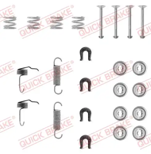 комплект принадлежности, спирани челюсти QUICK BRAKE 105-0655