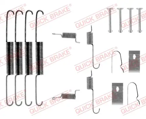 комплект принадлежности, спирани челюсти QUICK BRAKE 105-0664