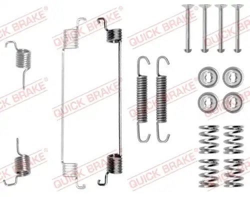 комплект принадлежности, спирани челюсти QUICK BRAKE 105-0672