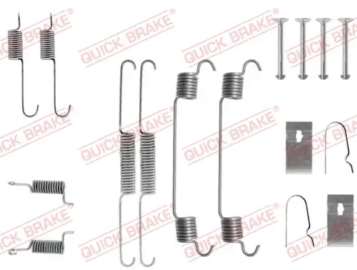 комплект принадлежности, спирани челюсти QUICK BRAKE 105-0675