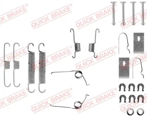комплект принадлежности, спирани челюсти QUICK BRAKE 105-0693