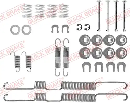 комплект принадлежности, спирани челюсти QUICK BRAKE 105-0698