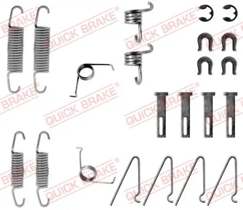 комплект принадлежности, спирани челюсти QUICK BRAKE 105-0703