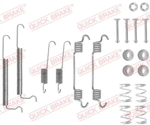 комплект принадлежности, спирани челюсти QUICK BRAKE 105-0709