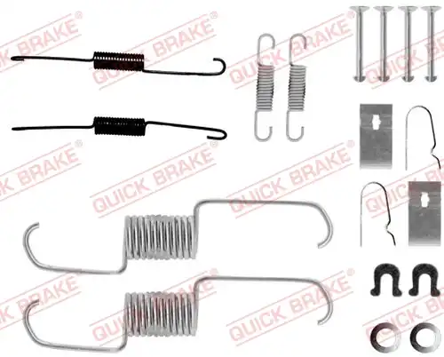 комплект принадлежности, спирани челюсти QUICK BRAKE 105-0743
