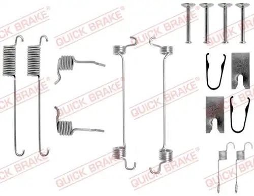 комплект принадлежности, спирани челюсти QUICK BRAKE 105-0751