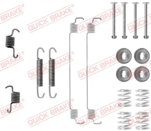 комплект принадлежности, спирани челюсти QUICK BRAKE 105-0777