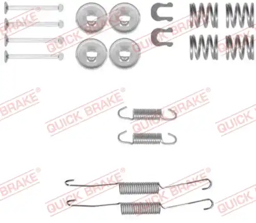 комплект принадлежности, спирани челюсти QUICK BRAKE 105-0778