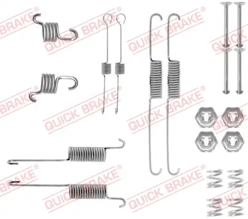 комплект принадлежности, спирани челюсти QUICK BRAKE 105-0809
