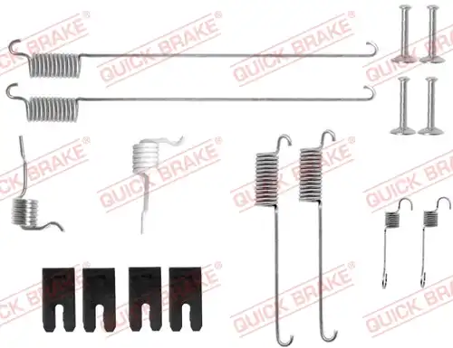 комплект принадлежности, спирани челюсти QUICK BRAKE 105-0829