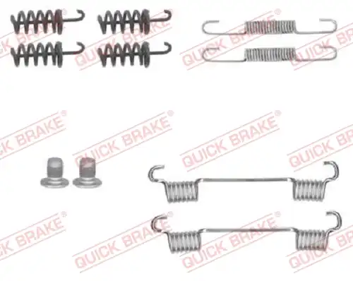 комплект принадлежности, челюсти за ръчна спирачка QUICK BRAKE 105-0874
