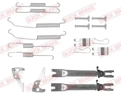 комплект принадлежности, спирани челюсти QUICK BRAKE 105-0882S