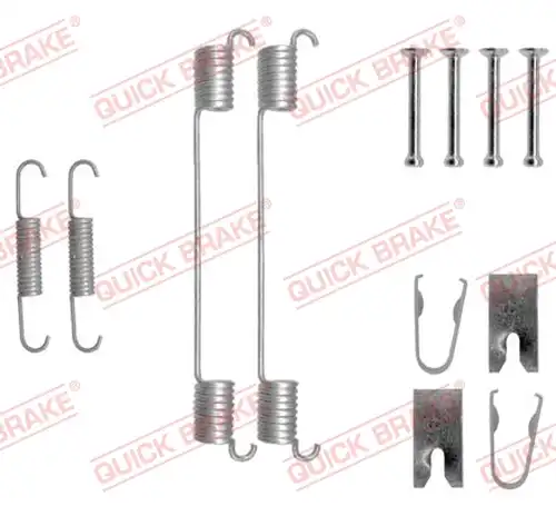 комплект принадлежности, спирани челюсти QUICK BRAKE 105-0883
