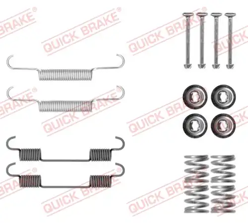 комплект принадлежности, челюсти за ръчна спирачка QUICK BRAKE 105-0897