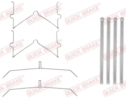 комплект принадлежности, дискови накладки QUICK BRAKE 109-0003