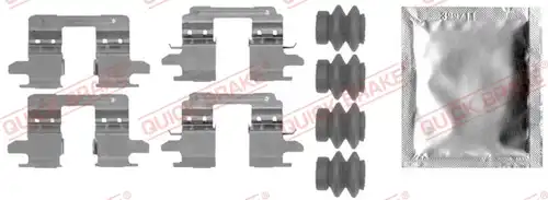 комплект принадлежности, дискови накладки QUICK BRAKE 109-0005