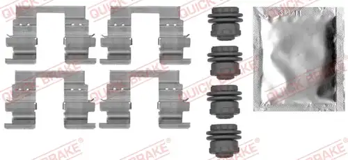 комплект принадлежности, дискови накладки QUICK BRAKE 109-0013